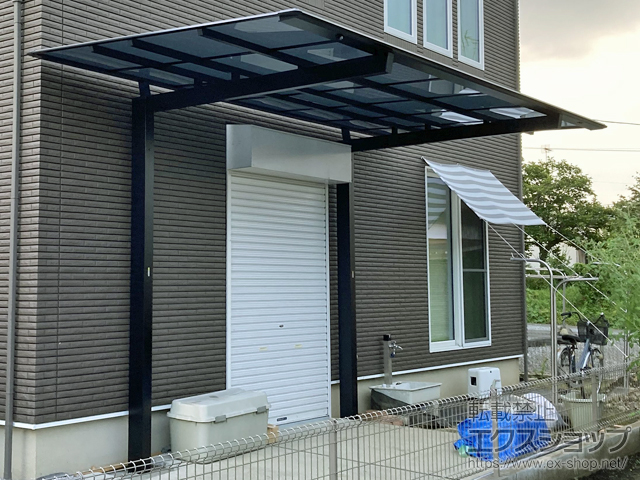 東京都西多摩郡日の出町ののカーポート ニューマイリッシュ 逆勾配 前下がり 積雪〜20cm対応 施工例