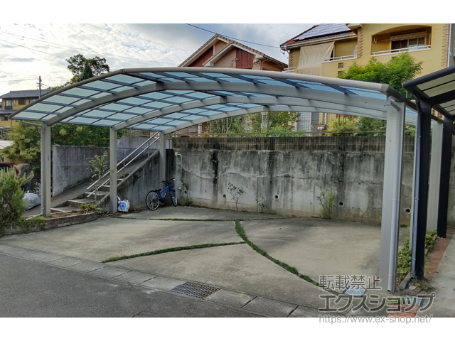 岐阜県各務原市ののカーポート レイナトリプルポートグラン　積雪〜20cm対応 *6本柱仕様 施工例