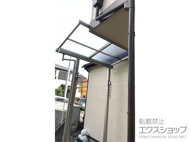 東京都八王子市ののテラス屋根 ソラリア F型 テラスタイプ 単体 積雪〜20cm対応 施工例