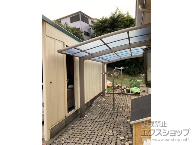 神奈川県横浜市ののカーポート ネスカR (ラウンドスタイル) 積雪〜20cm対応 施工例