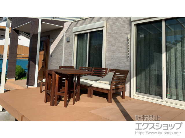 茨城県常総市ののウッドデッキ リウッドデッキ 200 施工例