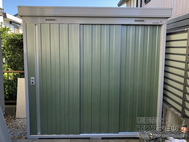神奈川県横浜市のの物置・屋外倉庫 ネクスタ 一般型 2210×950×2075 NXN-21S-OG 施工例