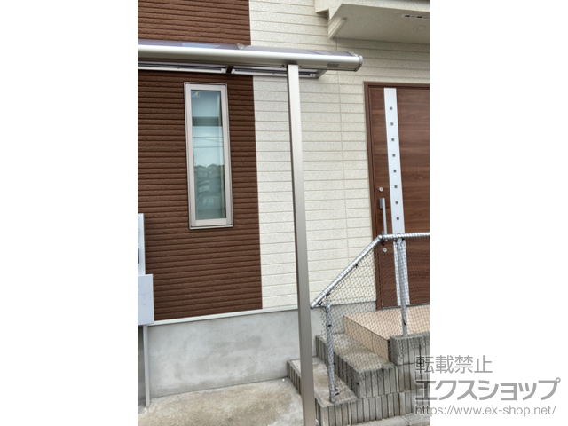 神奈川県横浜市ののテラス屋根 プレシオステラスII R型 テラスタイプ 単体 積雪〜20cm対応 施工例