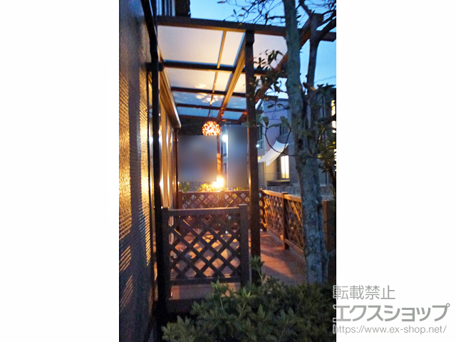 広島県尾道市ののテラス屋根 サザンテラス (パーゴラ仕様) テラスタイプ 単体　積雪〜20cm対応 施工例