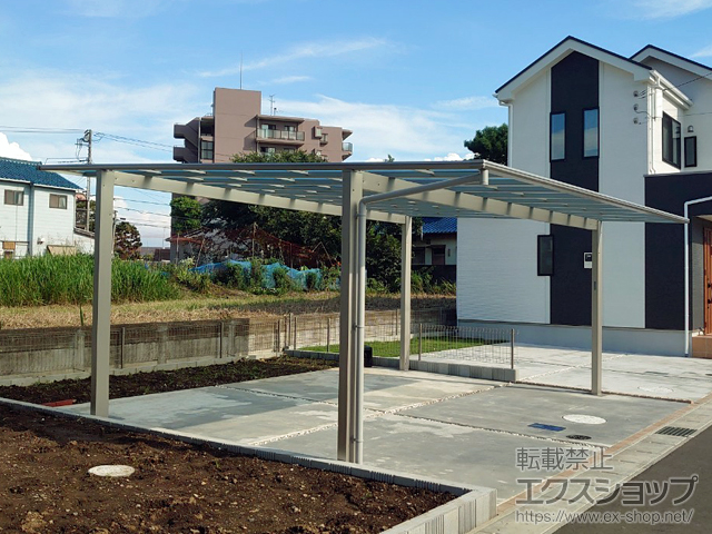 千葉県千葉市ののカーポート エフルージュ ツイン FIRST 積雪〜20cm対応 施工例