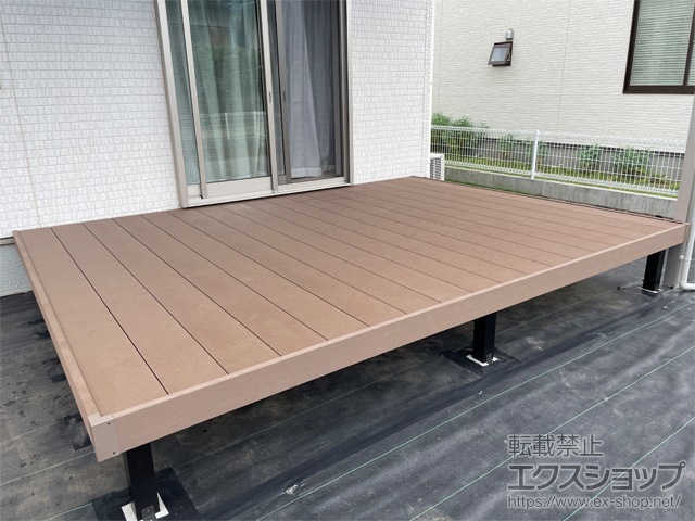埼玉県羽生市ののテラス屋根、ウッドデッキ リウッドデッキ 200 施工例