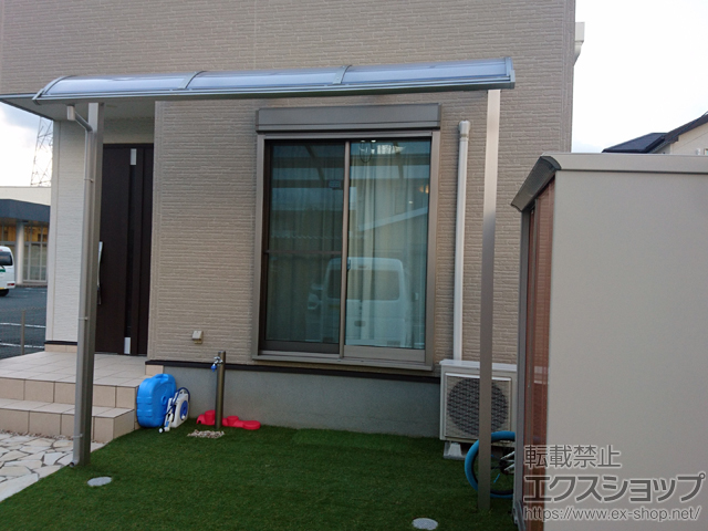 愛知県豊川市ののテラス屋根 ソラリア R型 テラスタイプ 単体 積雪〜20cm対応 施工例
