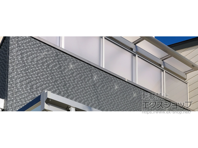 京都府京都市ののバルコニー・ベランダ屋根 ソラリア F型 屋根タイプ 単体 積雪〜20cm対応 施工例