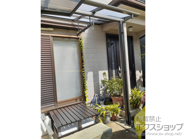 大阪府泉南市ののテラス屋根 スピーネ F型 テラスタイプ 単体 積雪〜20cm対応 施工例