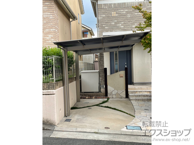 兵庫県川辺郡猪名川町ののカーポート ソリッドポート 積雪〜20cm対応 施工例