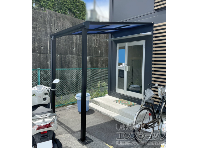 広島県広島市ののテラス屋根 ソラリア F型 テラスタイプ 単体 積雪〜20cm対応 施工例