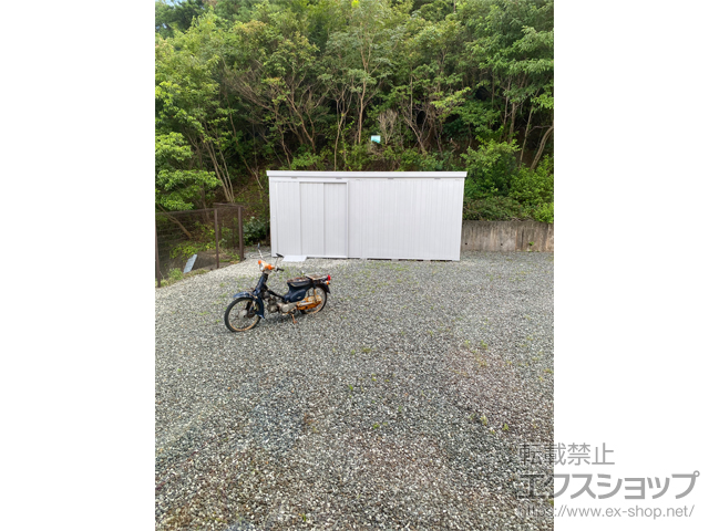 三重県鳥羽市のの物置・屋外倉庫 ネクスタ大型 一般型 5260×1790×2375（NXN-100H） NXN-100H-MG 施工例