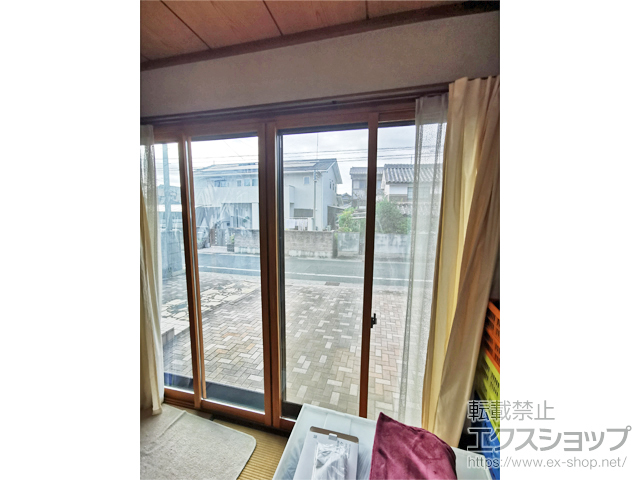 岡山県倉敷市のの二重窓（内窓） インプラス 引違い窓 4枚建 施工例