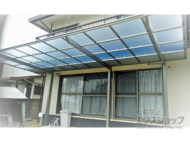 岡山県倉敷市ののカーポート ネスカF (フラットスタイル) 延長 積雪〜20cm対応 施工例