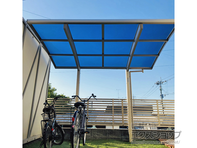 福岡県大牟田市ののサイクルポート・駐輪場 プレシオスポート ミニ 積雪〜20cm対応 施工例