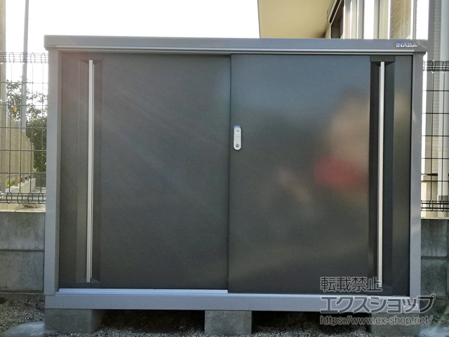 福岡県久留米市のの物置・屋外倉庫 シンプリー 一般型 1520×515×1103 MJX-155B-PG 施工例