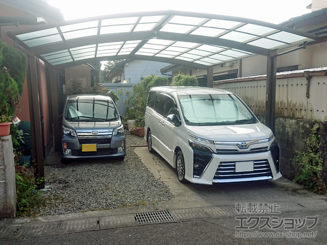 鹿児島県鹿児島市ののカーポート レイナポートグラン M合掌　積雪〜20cm対応 施工例