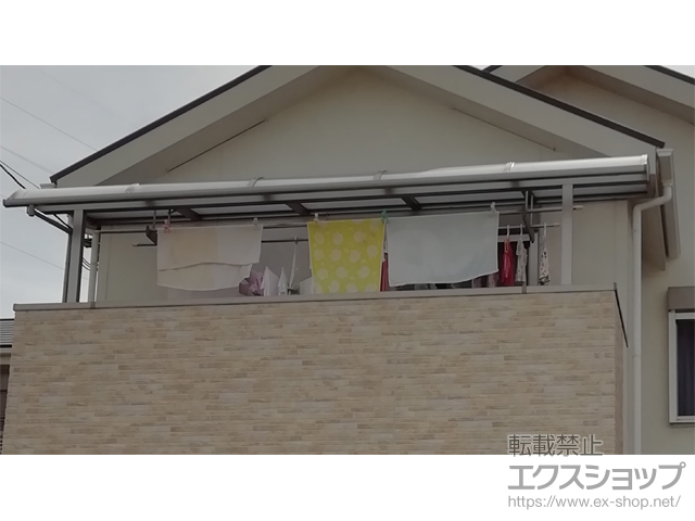 大阪府八尾市ののバルコニー・ベランダ屋根 スピーネ R型 屋根タイプ 単体 積雪〜20cm対応 施工例