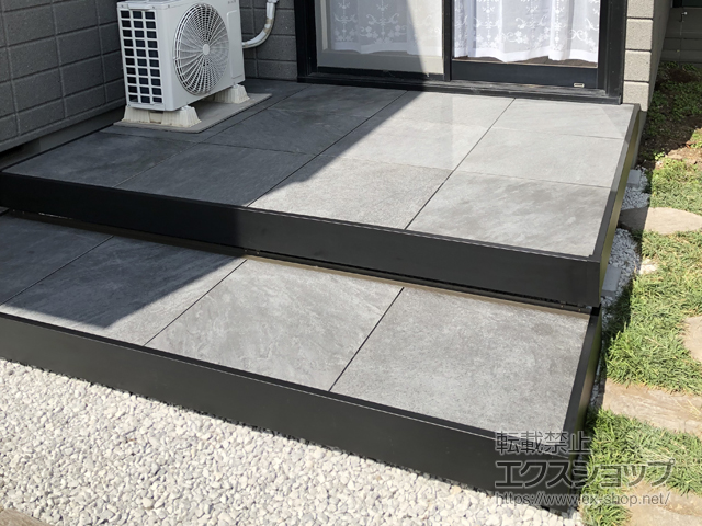 神奈川県鎌倉市ののウッドデッキ タイルデッキ 施工例