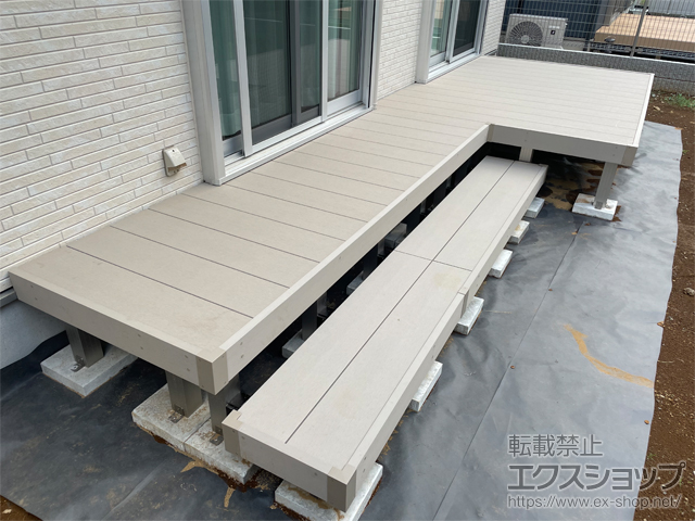 東京都八王子市ののウッドデッキ リウッドデッキ 200 施工例