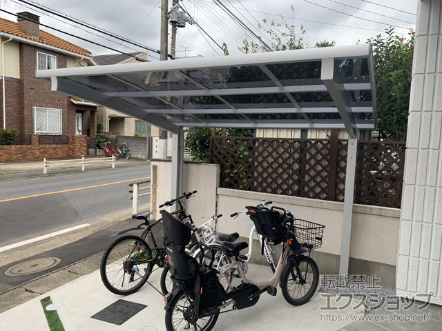 千葉県柏市ののサイクルポート・駐輪場 カムフィエース ミニ 積雪〜20cm対応 施工例