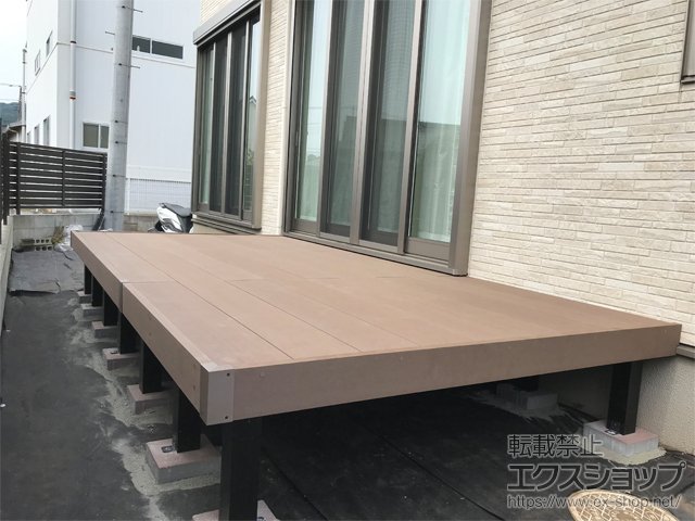 神奈川県相模原市ののウッドデッキ リウッドデッキ 200 施工例