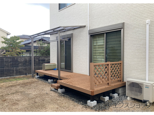 滋賀県守山市ののウッドデッキ リウッドデッキ 200 施工例