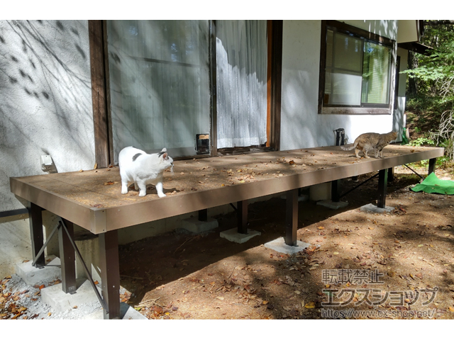 長野県諏訪郡富士見町ののウッドデッキ リウッドデッキ 200 施工例