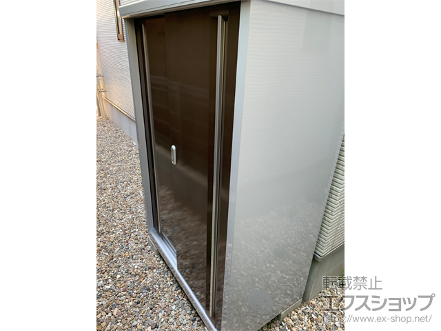 愛知県名古屋市のの物置・屋外倉庫 シンプリー 一般型 1100×615×1603 MJX-116D-P-TB 施工例