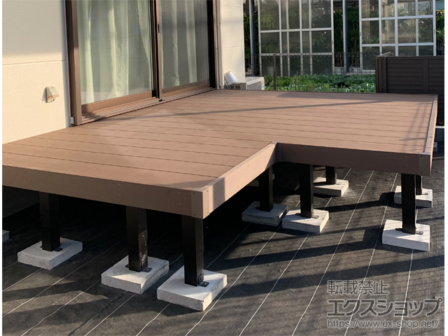 神奈川県相模原市ののウッドデッキ リウッドデッキ 200 施工例