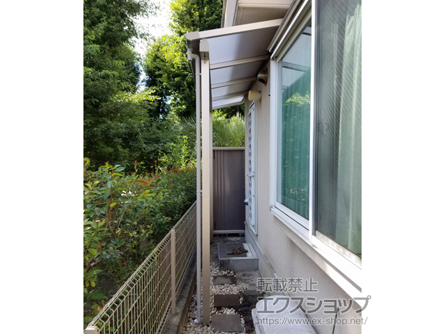 東京都福生市ののテラス屋根 プレシオステラスII F型 テラスタイプ 単体 積雪〜20cm対応 施工例