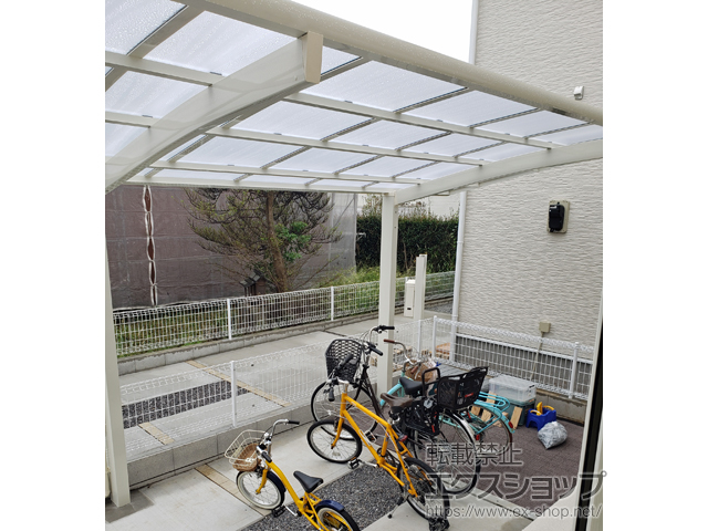 埼玉県三郷市ののカーポート ネスカR (ラウンドスタイル) 積雪〜20cm対応 施工例