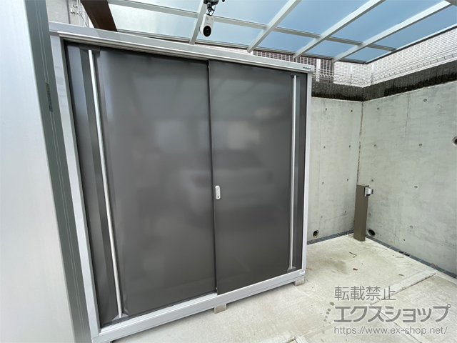 神奈川県横浜市のの物置・屋外倉庫 シンプリー 一般型 1740×615×1903 MJX-176E-PG 施工例