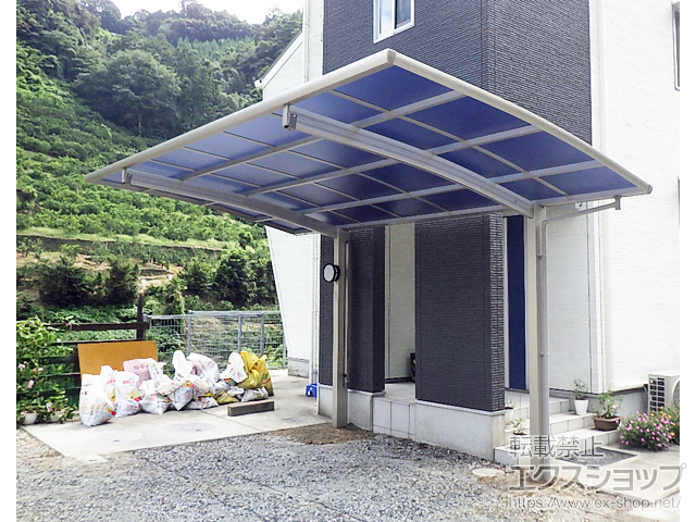 愛媛県八幡浜市ののカーポート プレシオスポート 積雪〜20cm対応 施工例