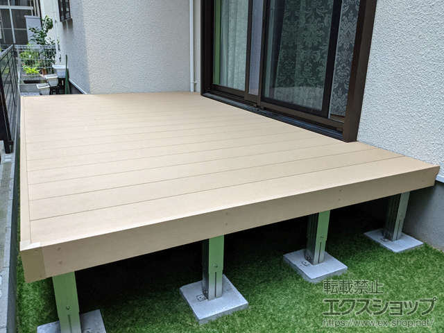 埼玉県越谷市ののウッドデッキ リウッドデッキ 200 施工例