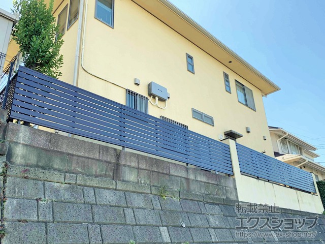 神奈川県川崎市ののフェンス・柵 レジリアYK3型 フリー支柱タイプ 施工例