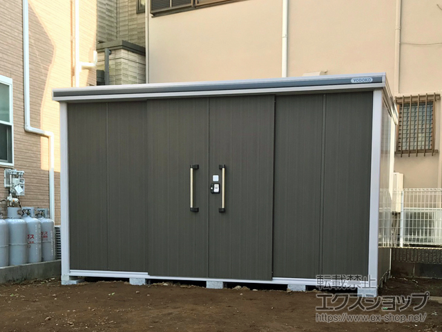 神奈川県横浜市のの物置・屋外倉庫 エルモ 一般型 3620×2220×2117 LMD-3622-DW 施工例