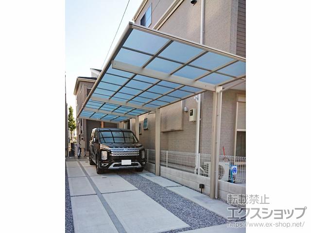 東京都板橋区ののカーポート エフルージュグラン 縦連棟　積雪〜20cm対応 施工例