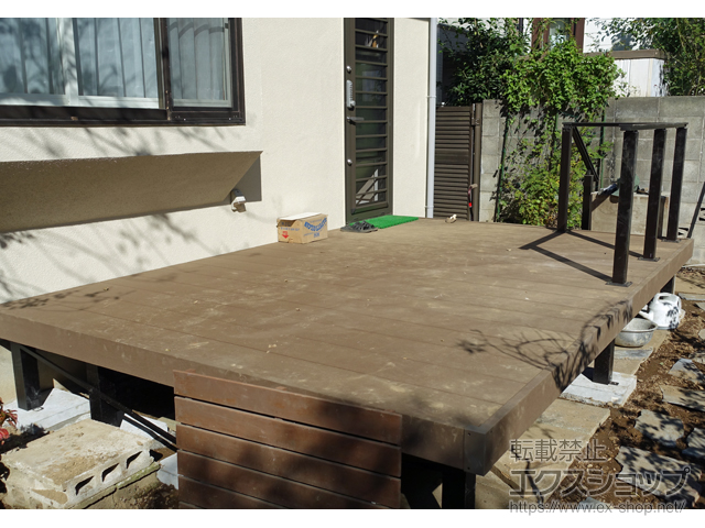 東京都世田谷区ののウッドデッキ リウッドデッキ 200 施工例