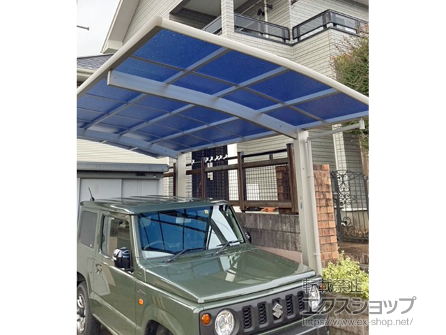 熊本県上益城郡御船町ののカーポート プレシオスポート 積雪〜20cm対応 施工例