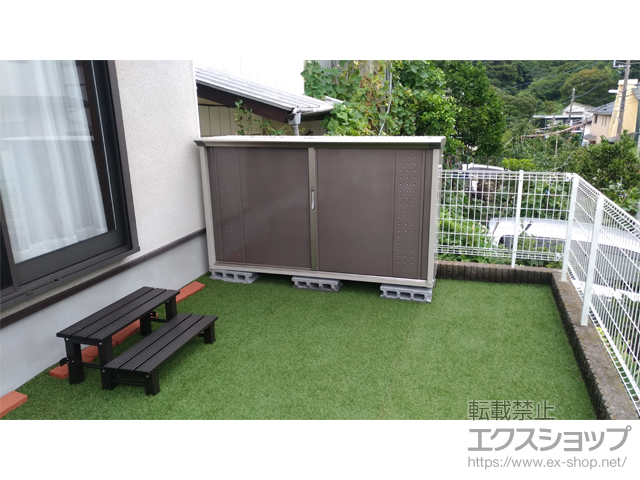 神奈川県横須賀市のの物置・屋外倉庫 グランプレステージジャンプ 1879×530×1100 GP-195D-F-CB 施工例