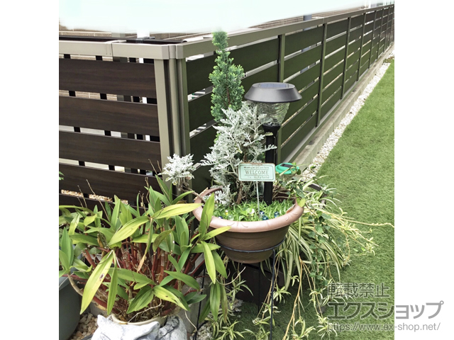 三重県四日市市ののフェンス・柵 モクハイフェンス※在庫セール対象※　フリーポールタイプ 施工例