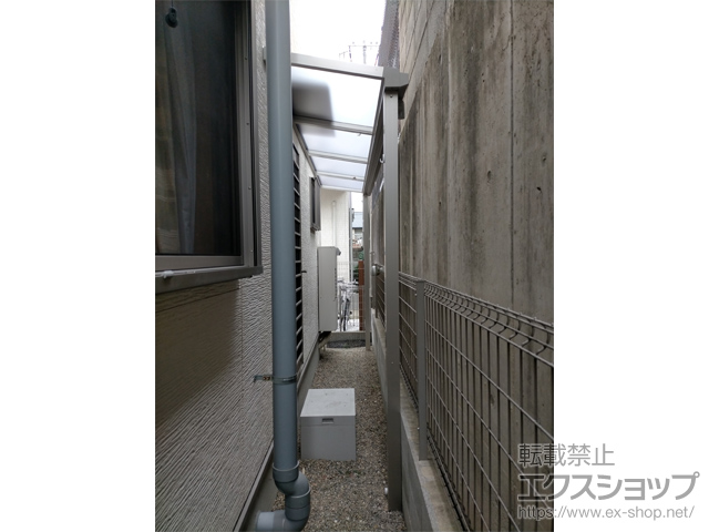 京都府京都市ののテラス屋根 ソラリア F型 テラスタイプ 単体 積雪〜20cm対応 施工例