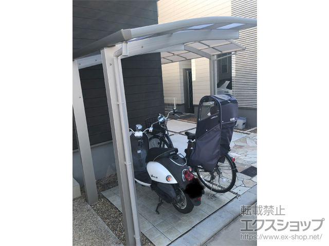 大阪府交野市ののサイクルポート・駐輪場 プレシオスポート ミニ 積雪〜20cm対応 施工例