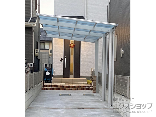 愛知県名古屋市ののカーポート エフルージュグラン 延長　積雪〜20cm対応 施工例