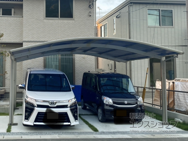 福岡県糟屋郡須惠町ののカーポート プレシオスポート ワイド 積雪〜20cm対応 施工例