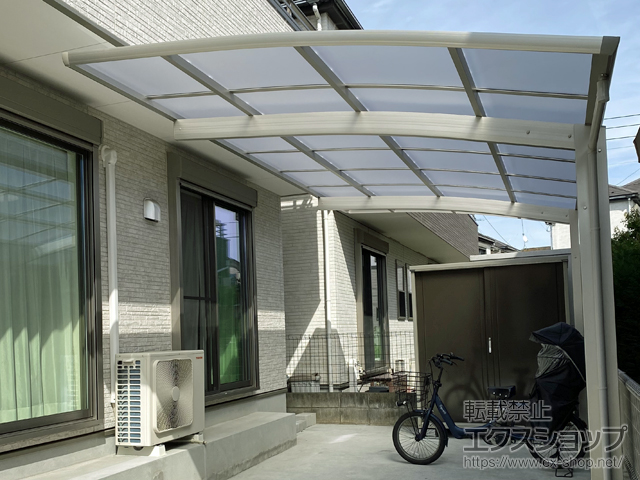 東京都東久留米市ののカーポート プレシオスポート 積雪〜20cm対応 施工例