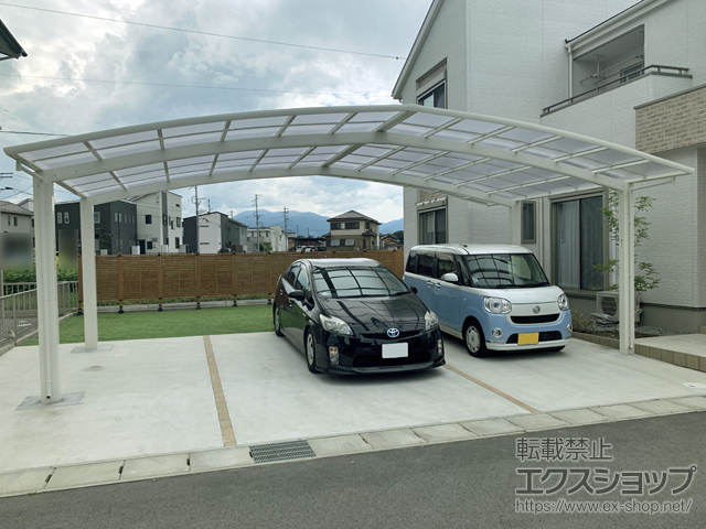 三重県員弁郡東員町ののカーポート レイナトリプルポートグラン　積雪〜20cm対応 施工例