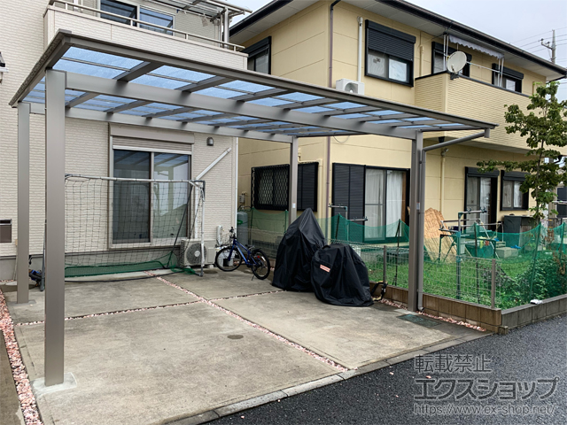 埼玉県さいたま市ののカーポート ソリッドポート ワイド 積雪〜20cm対応 施工例