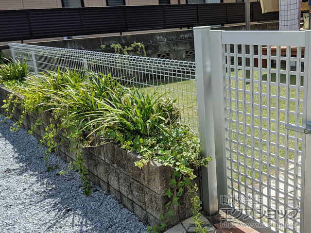福岡県福岡市ののフェンス・柵 ユメッシュHR型　フリー支柱タイプ 施工例